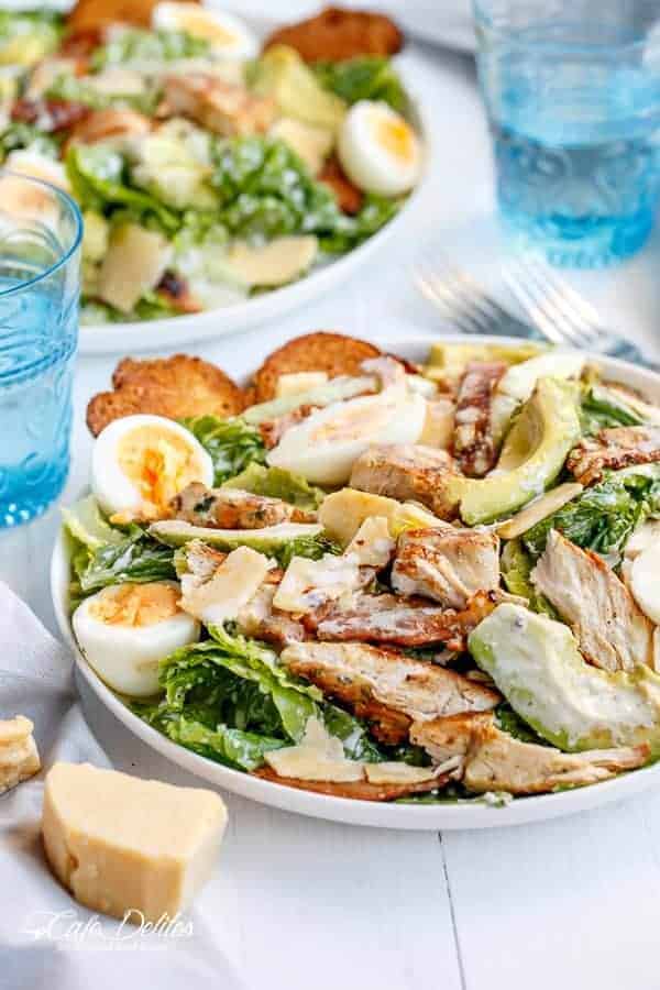 Quick Skinny Chicken Avocado Caesar for Guilt-Free Indulgence
